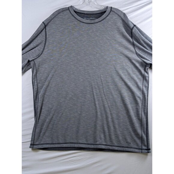 Tommy Bahama Mens 2XL Gray Long Sleeve Thermal Shirt Base Layer Crewneck Knit - Picture 5 of 11